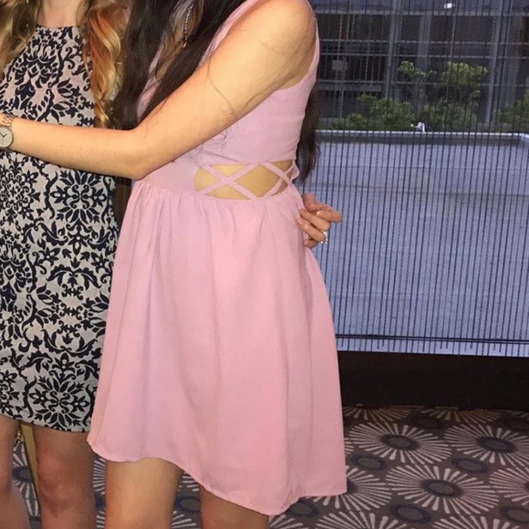 Very J Lilac Cutout Dress - Picture 4 of 4